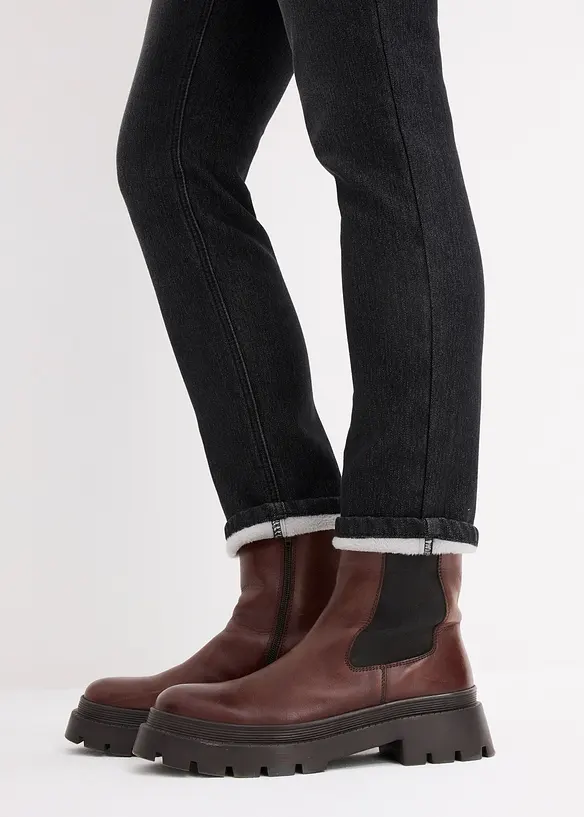 Zachte thermojeans, straight, bonprix
