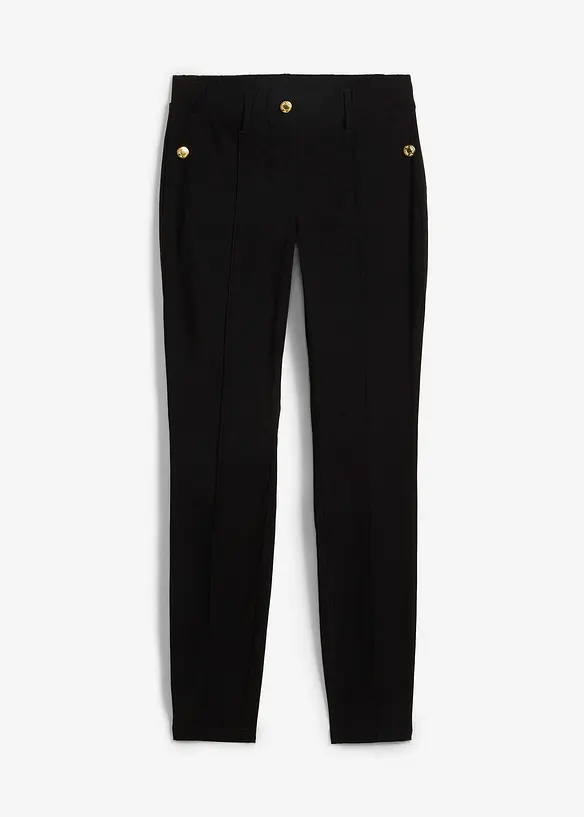 Stretch instapbroek met sierknopen, bonprix