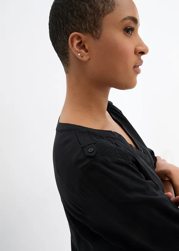 Tuniek met V-hals, lange mouw, bonprix