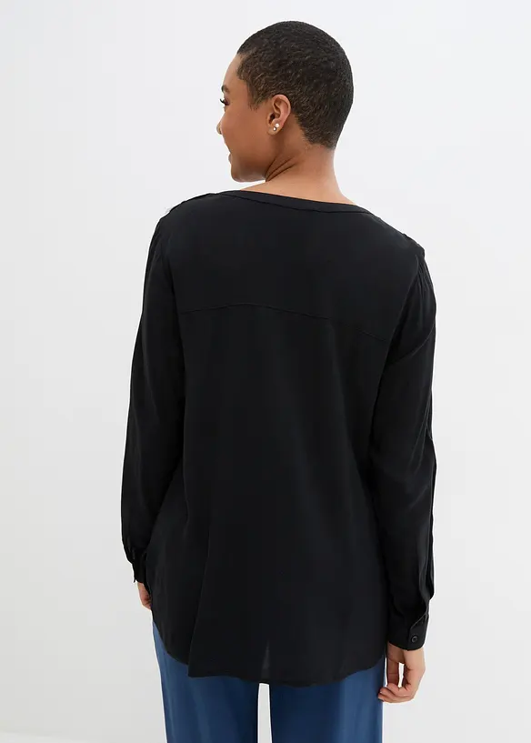 Tuniek met V-hals, lange mouw, bonprix