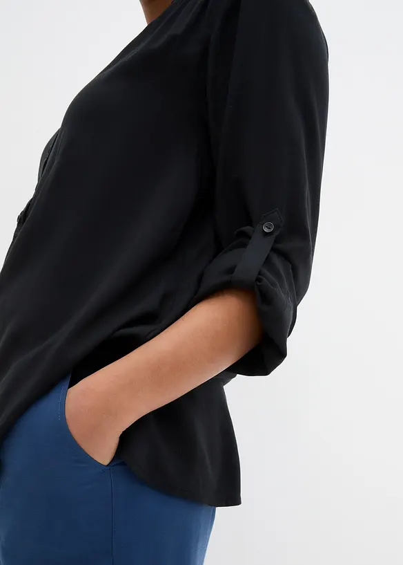 Tuniek met V-hals, lange mouw, bonprix