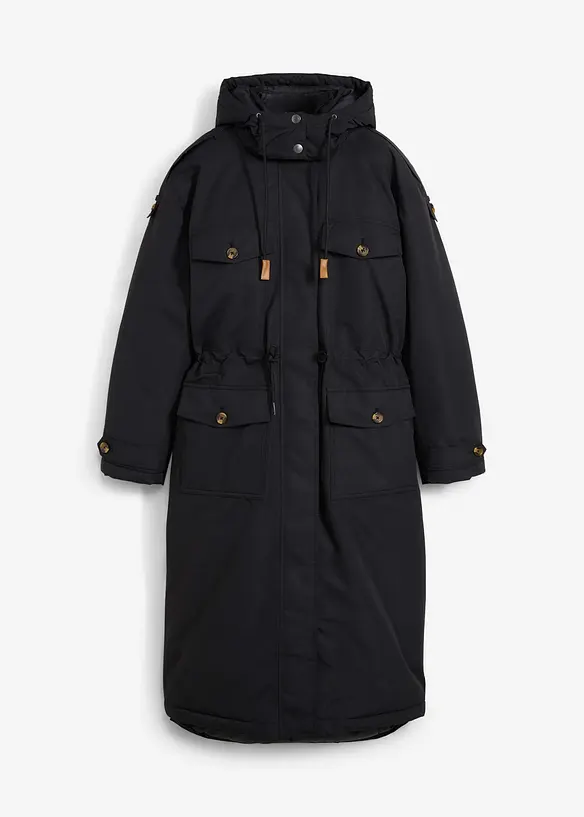 Lange winterjas in layerlook, bonprix