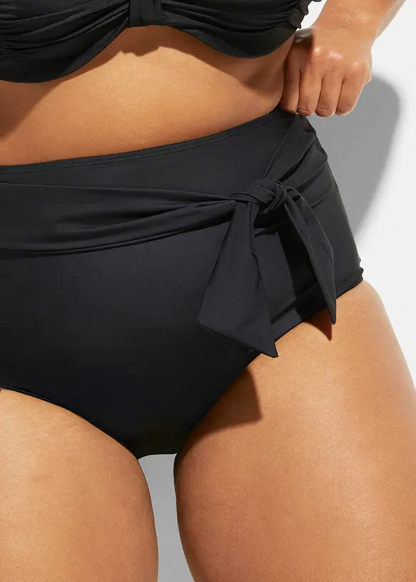 Corrigerend bikinibroekje met strikceintuur, sterk corrigerend, high waist, bonprix