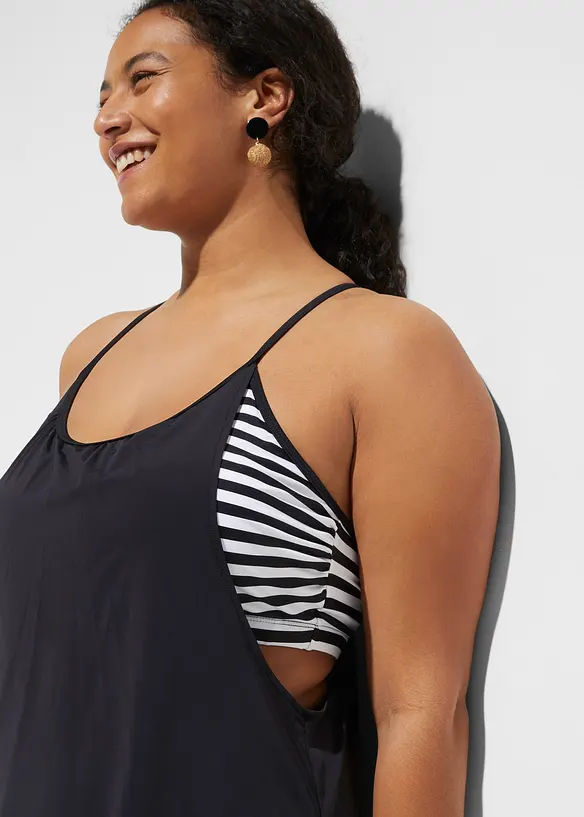 Lange tankini in layerlook (2-dlg. set), bonprix