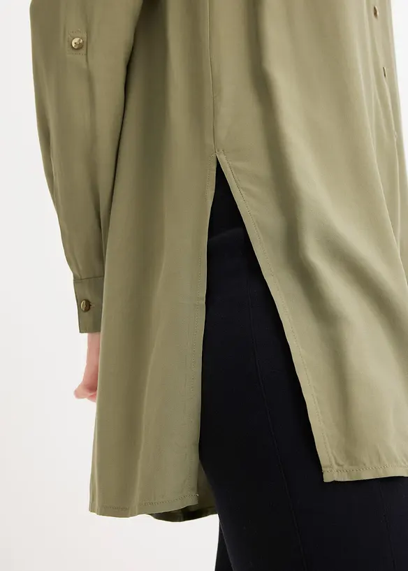 Lange blouse van viscose, bonprix