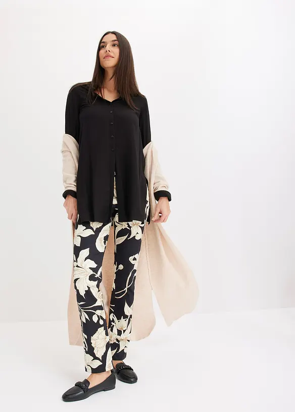 Lange blouse van viscose, bonprix