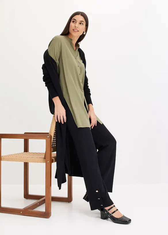 Lange blouse van viscose, bonprix
