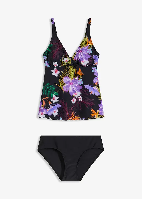 Tankini (2-dlg. set) met V-halslijn, bonprix