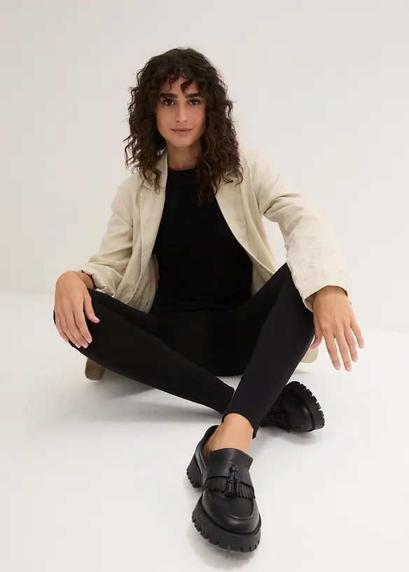 Legging met biologisch katoen (set van 2), bonprix