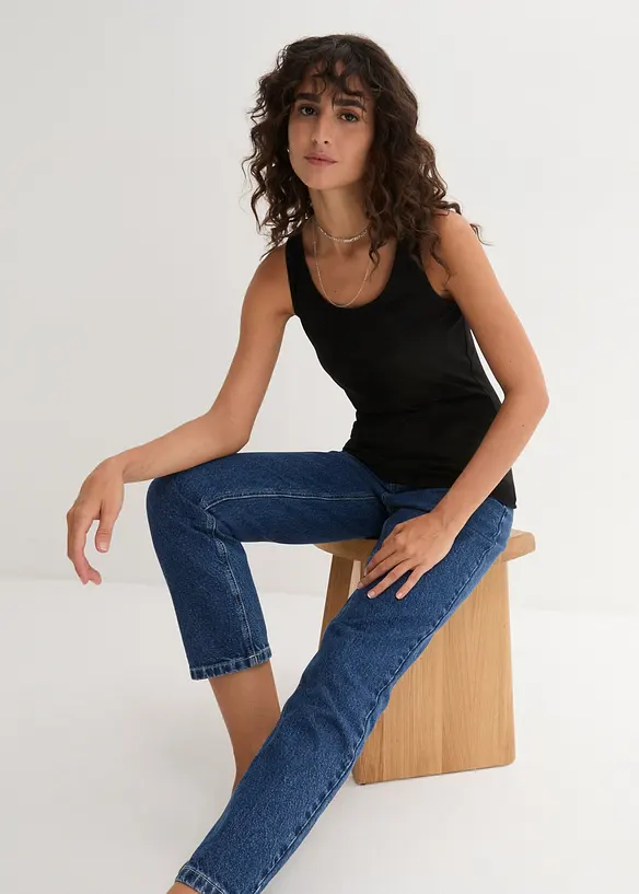 Stretch tanktop (set van 2), bonprix