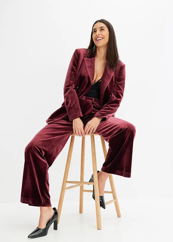 Fluwelen blazer, bonprix