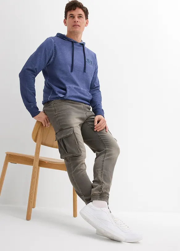 Slim fit cargo instapjeans, straight, bonprix