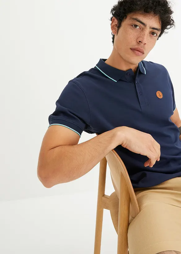 Piqué-poloshirt van biologisch katoen, bonprix