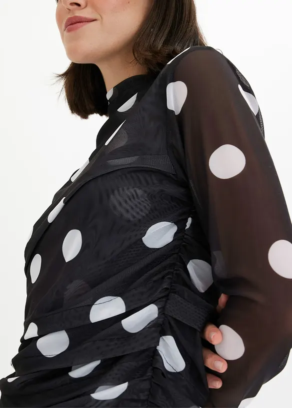 Longsleeve van fijn mesh, bonprix