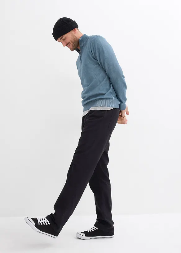 Regular fit instapbroek met comfortabele band, straight (set van 2), bonprix