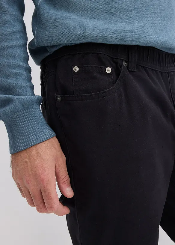 Regular fit instapbroek met comfortabele band, straight (set van 2), bonprix