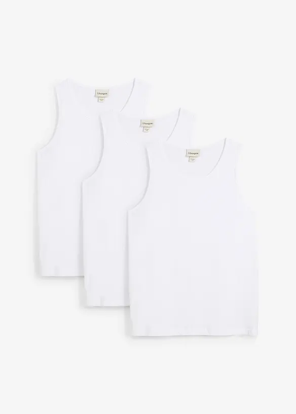 Tanktop (set van 3), bonprix
