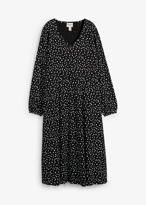 Midi jurk van katoen-jersey, bonprix
