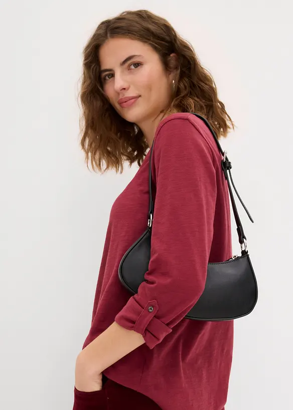 Shirt met knoopsluiting van biologisch katoen, bonprix