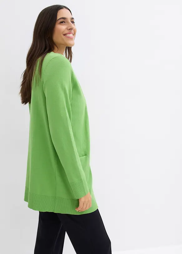 Vest met lange mouwen en zakken, bonprix