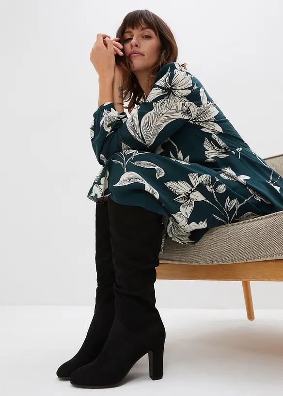 Soepelvallende jurk van viscose, bonprix
