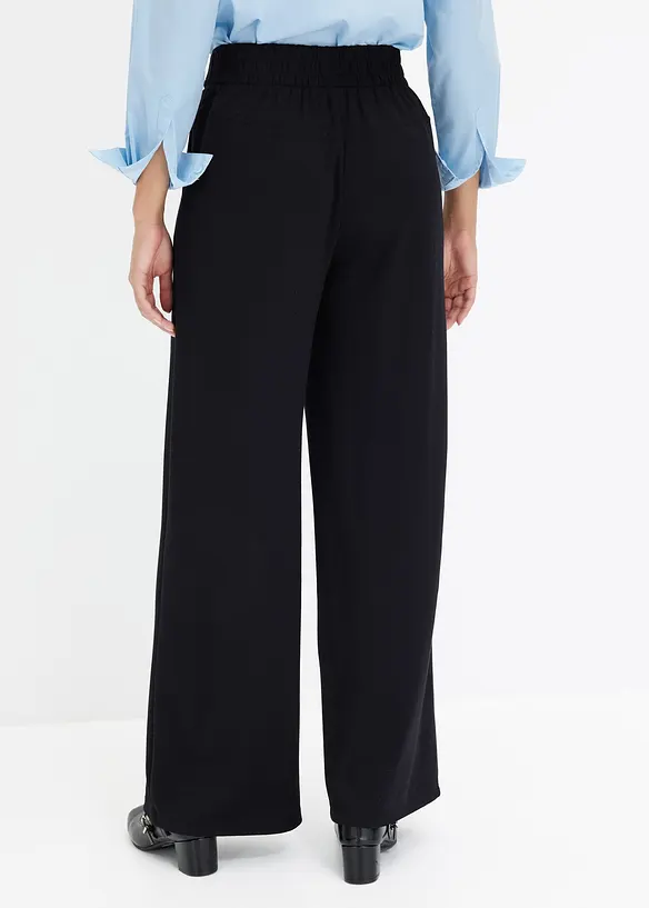Jersey broek met decoratief tailleband, bonprix