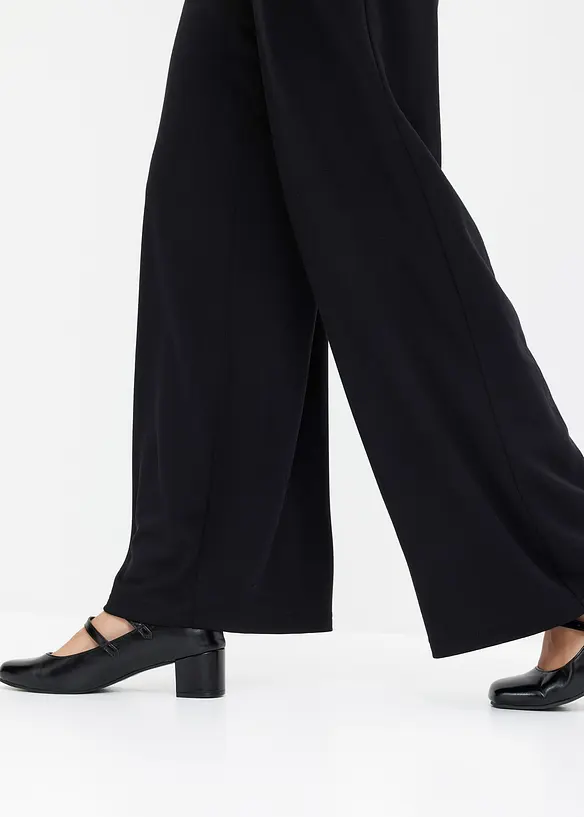 Jersey broek met decoratief tailleband, bonprix