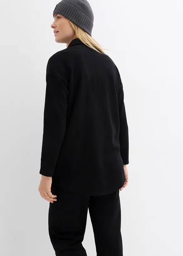 Lang sweatvest met zakken, bonprix