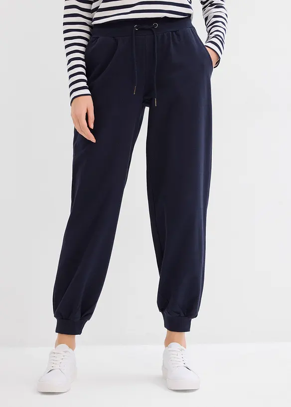 Joggingbroek met elastische tailleband, bonprix