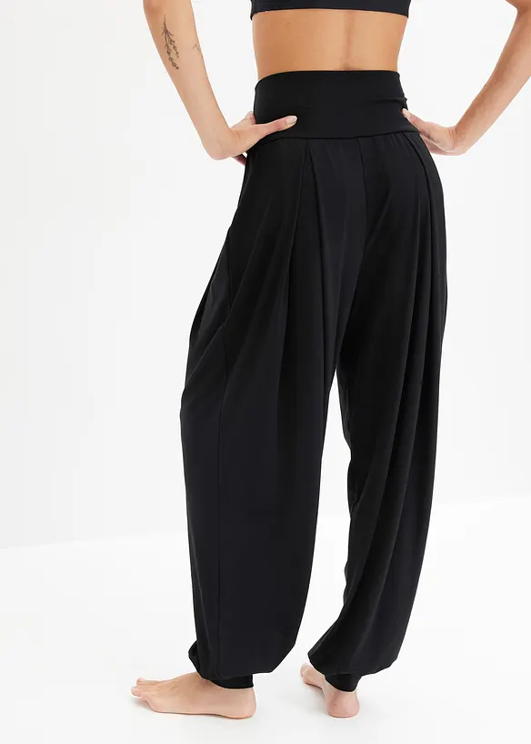 Wijde sportbroek met omklapbare tailleband, bonprix