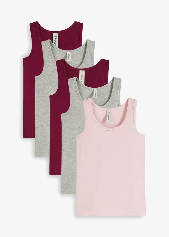 Hemd met zacht katoen (set van 5), bonprix