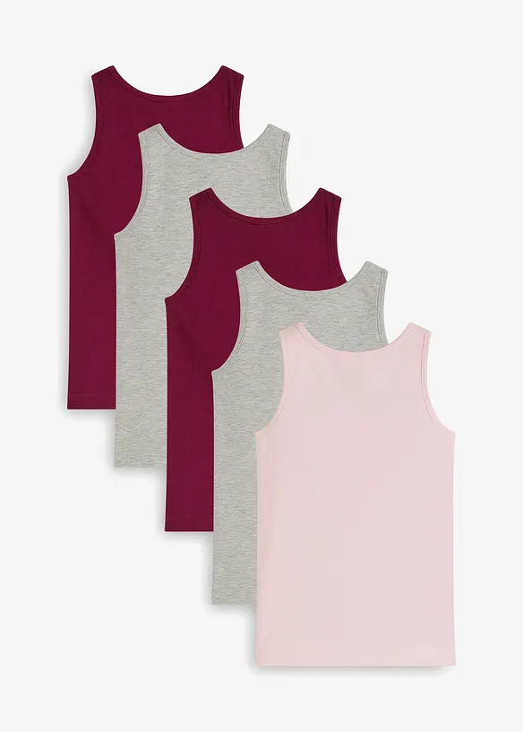 Hemd met zacht katoen (set van 5), bonprix