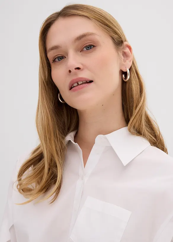 Cropped blouse van katoen, bonprix