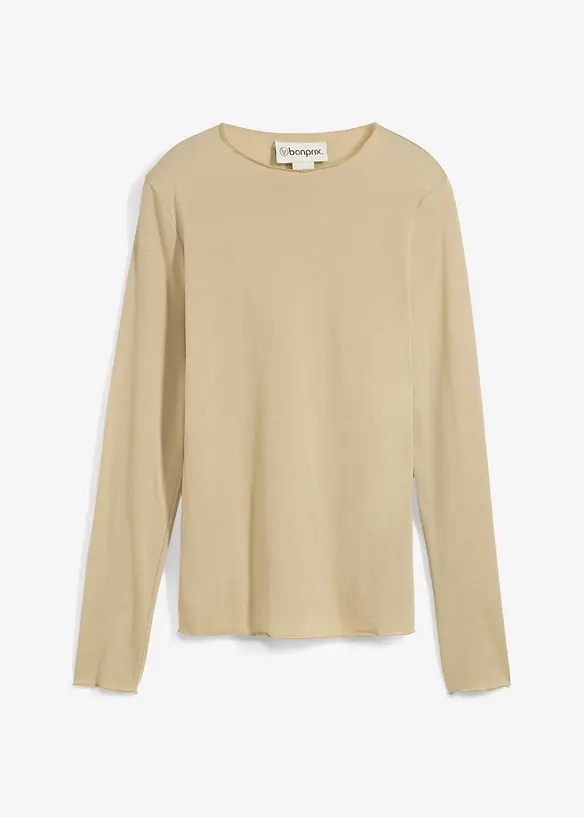 Semi-transparante longsleeve, bonprix