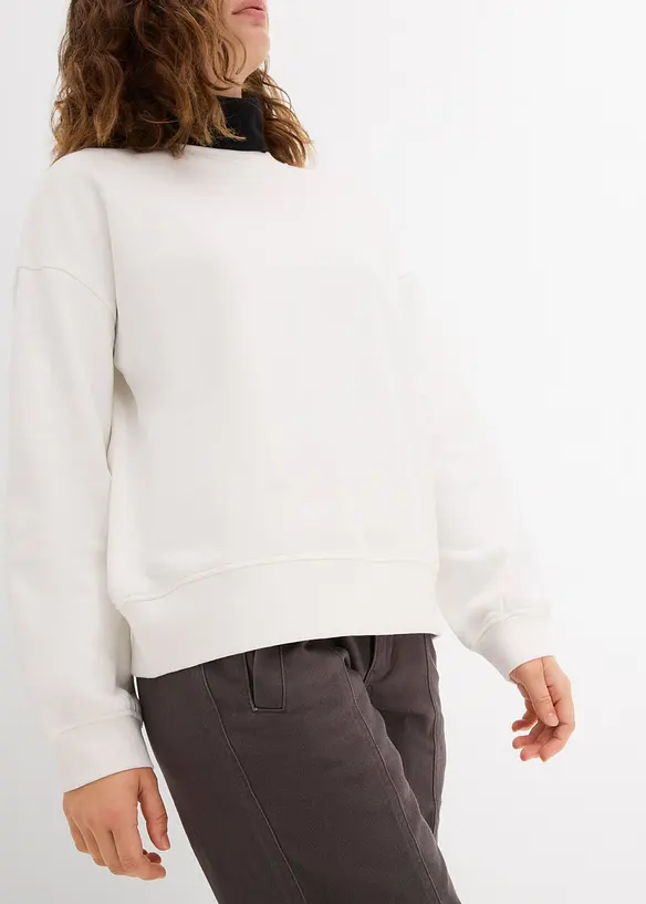 Oversized sweater van katoen, bonprix
