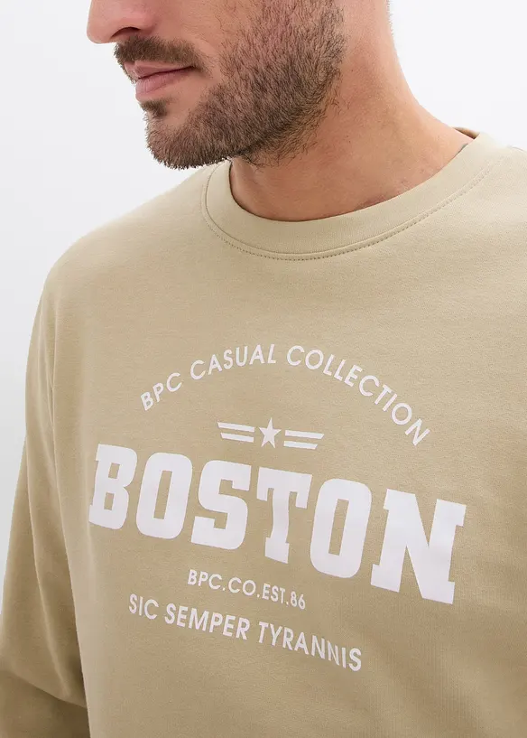 Sweater van biologisch katoen (set van 2), bonprix