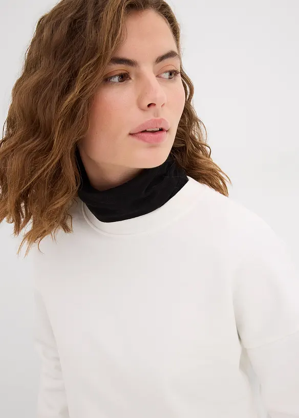 Oversized sweater van katoen, bonprix
