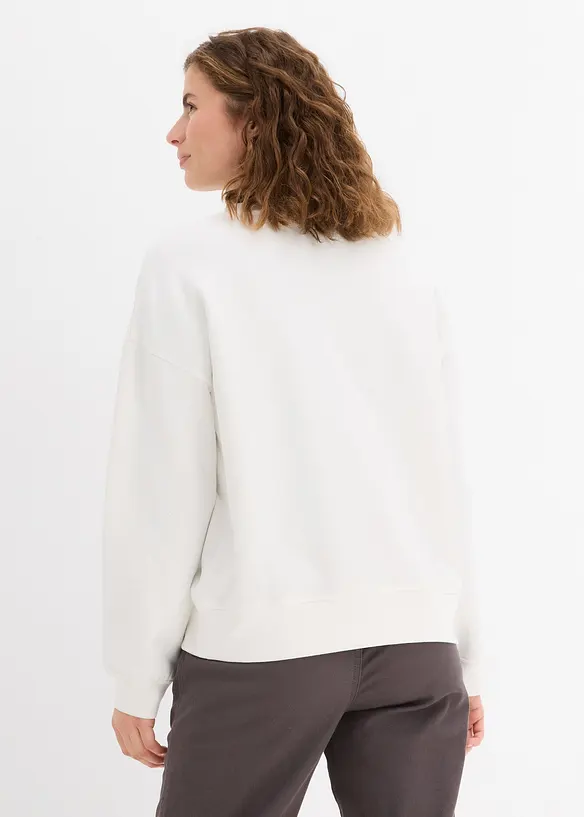 Oversized sweater van katoen, bonprix