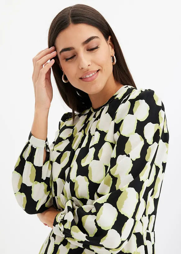 Mini jurk van lichte crêpe, bonprix