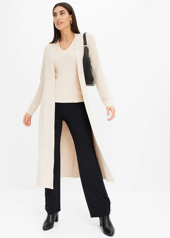 Lang vest met viscose, bonprix