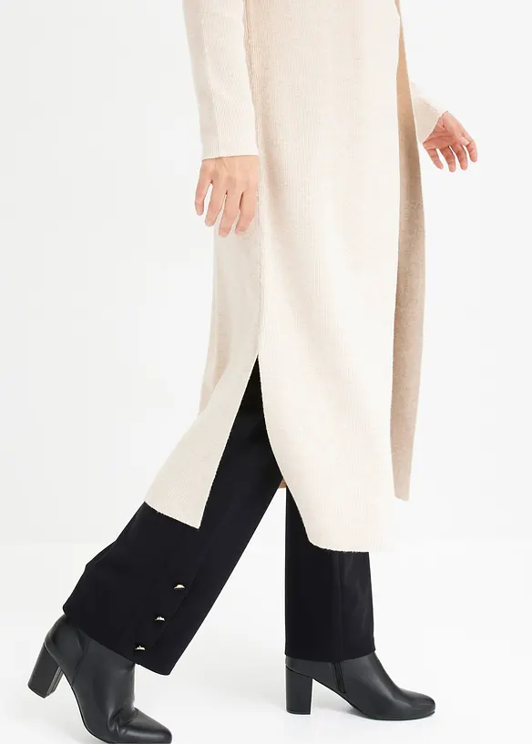 Lang vest met viscose, bonprix