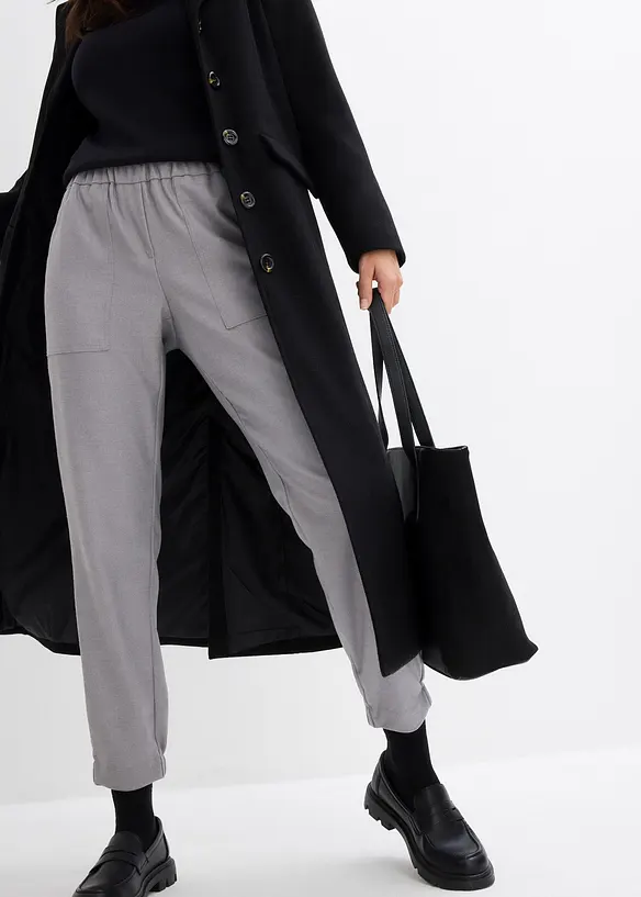 Chino van viscosemix met een comfortabele tailleband, bonprix