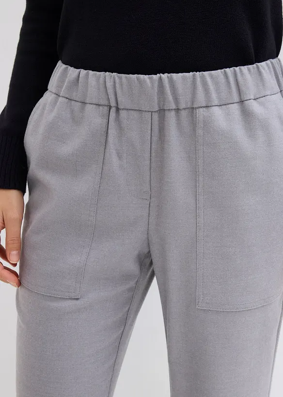 Chino van viscosemix met een comfortabele tailleband, bonprix