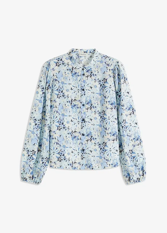 Gedessineerde blouse met viscose, bonprix