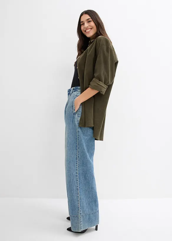Wide leg jeans high waist, bonprix