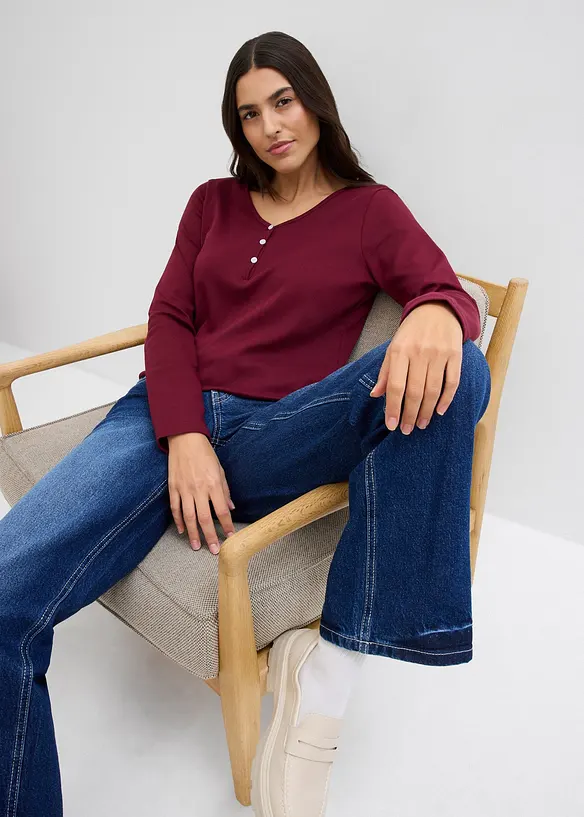 Longsleeve van biologisch katoen, bonprix