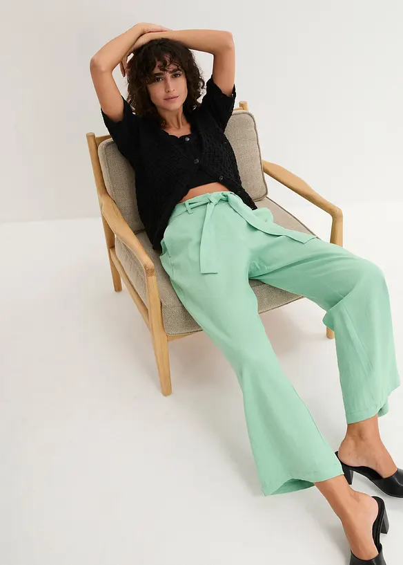 Culotte van lichte linnenmix, bonprix