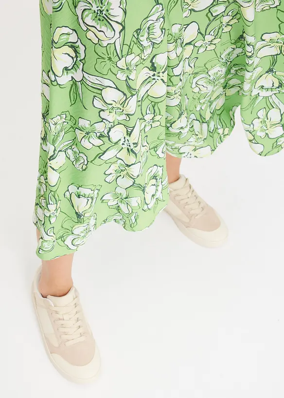 Midi rok van een soepele viscosemix, bonprix