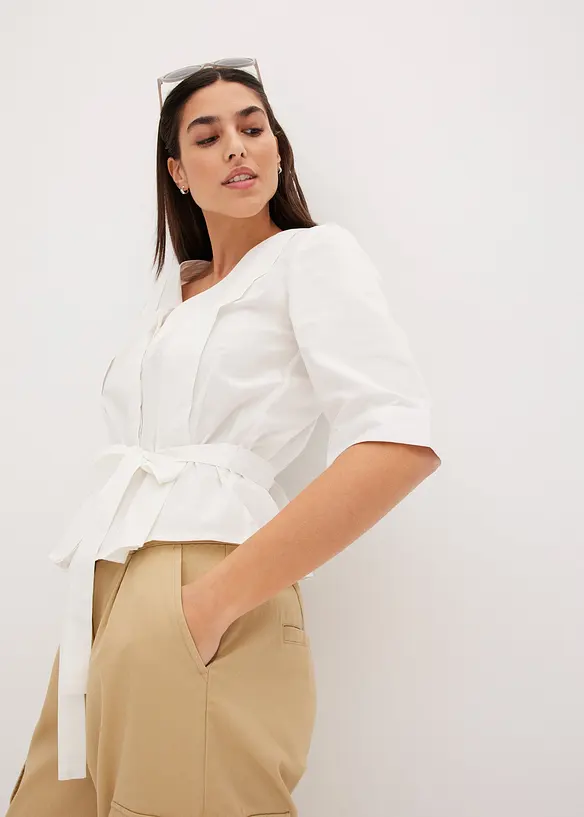 Blouse van puur katoen, bonprix