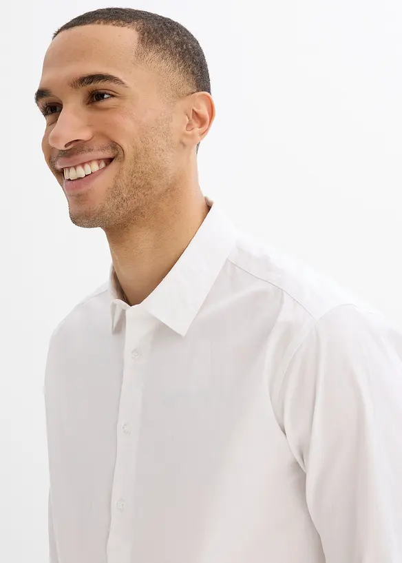Strijkvrij overhemd van puur biologisch katoen, regular fit, bonprix
